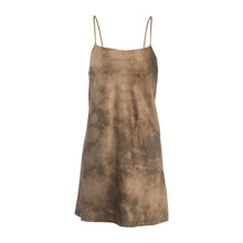 Load image into Gallery viewer, Moss Tie Dye Tie-Waist Mini Dress