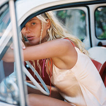 Load image into Gallery viewer, Sorbet Tie Strap Mini Silk Dress