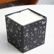 Load image into Gallery viewer, Butterfly Name Candle - Black