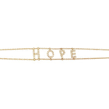 Load image into Gallery viewer, 14Kt Gold + Diamond Hope Bracelet
