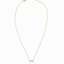 Load image into Gallery viewer, 14Kt Gold + Diamond Soul Necklace