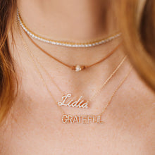 Load image into Gallery viewer, Script Name Diamond Necklace
