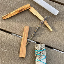 Load image into Gallery viewer, Inhale Good Shit Exhale Bullshit Smudge Kit - White