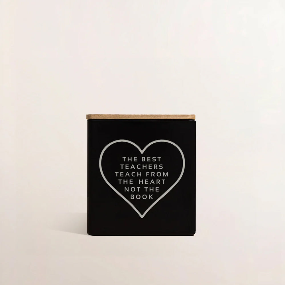 The Best Teachers Candle - Black