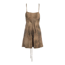 Load image into Gallery viewer, Moss Tie Dye Tie-Waist Mini Dress
