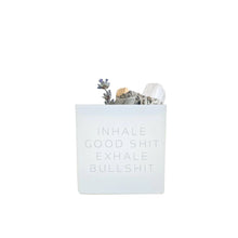 Load image into Gallery viewer, Inhale Good Shit Exhale Bullshit Smudge Kit - White
