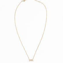 Load image into Gallery viewer, 14Kt Gold + Diamond Soul Necklace
