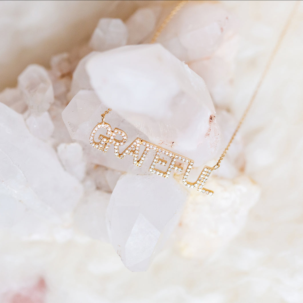 Mantra Diamond Necklace