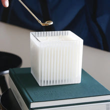 Load image into Gallery viewer, Vertical Stripe Candle - White
